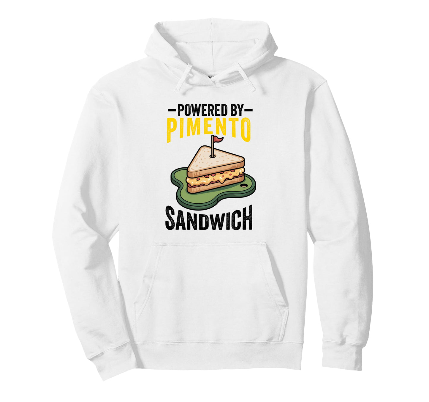 Pimento Cheese Sandwich Golf Powered Hoodie - Aesthetic Graphic for Adults - T-Shirt, Sweatshirt, Hoodie