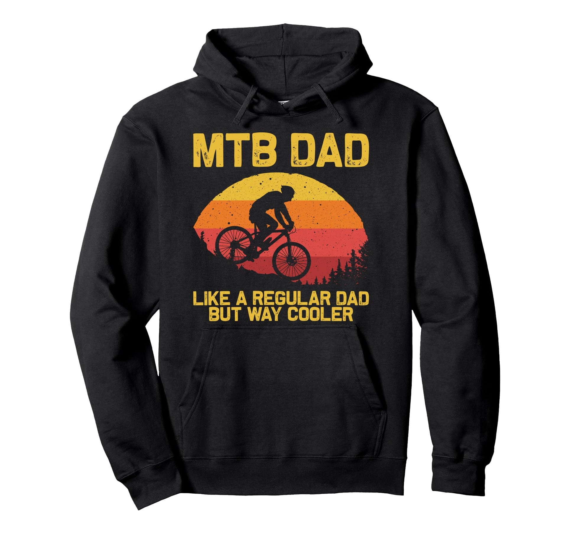 Mountain Biking Dad Father Biker Mtb Hoodie - Graphic Print Men Women - T-Shirt, Sweatshirt, Hoodie
