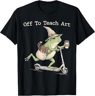 Funny Off to Teach Art Teacher Frog Drawing Back to School T-Shirt Unisex T-shirt, Sweatshirt, Hoodie, Long Sleeve Tee - T-Shirt, Sweatshirt, Hoodie