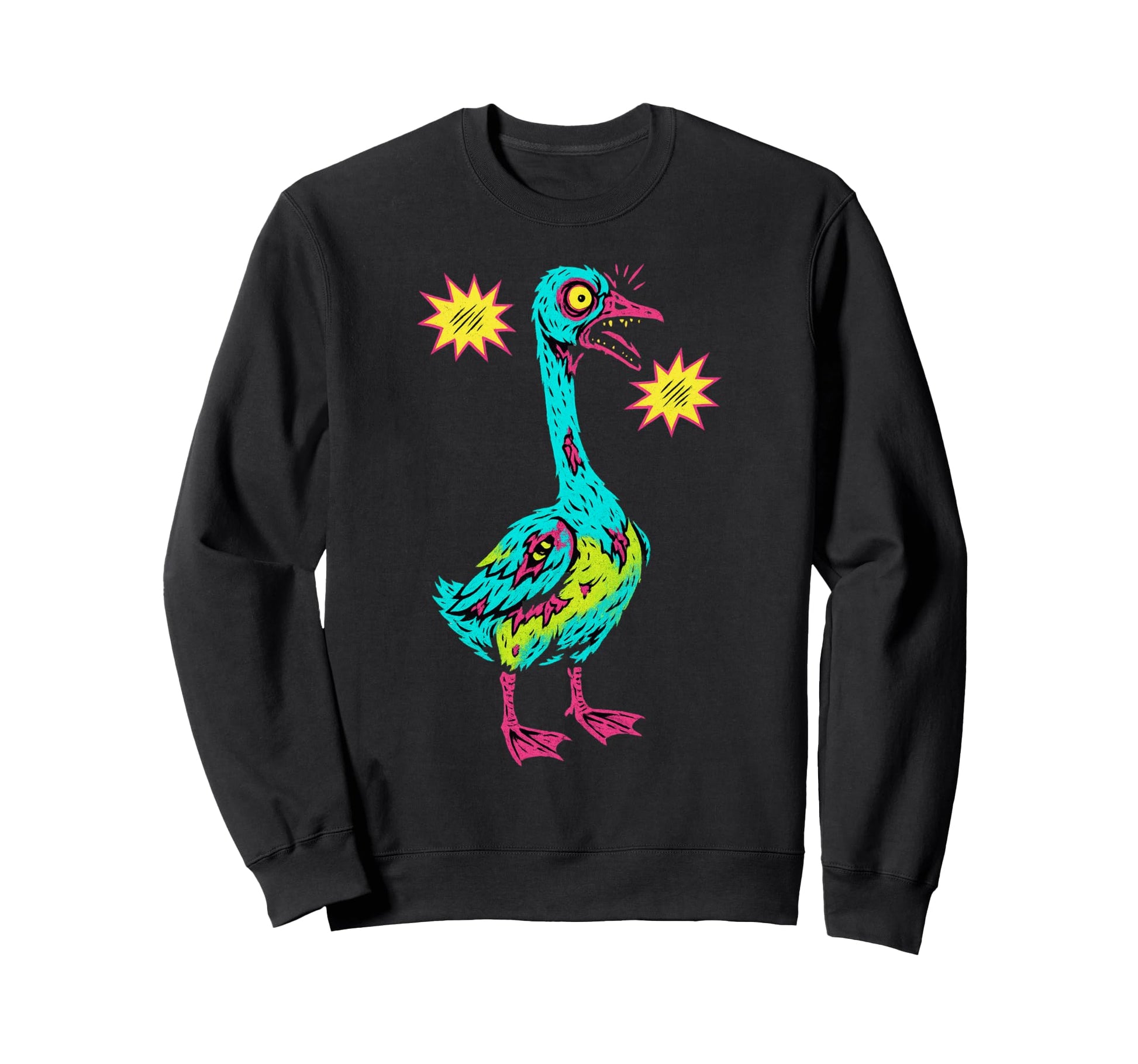 Zombie Goose Halloween Pop Art Sweatshirt - Novelty Apparel Men Women - T-Shirt, Sweatshirt, Hoodie