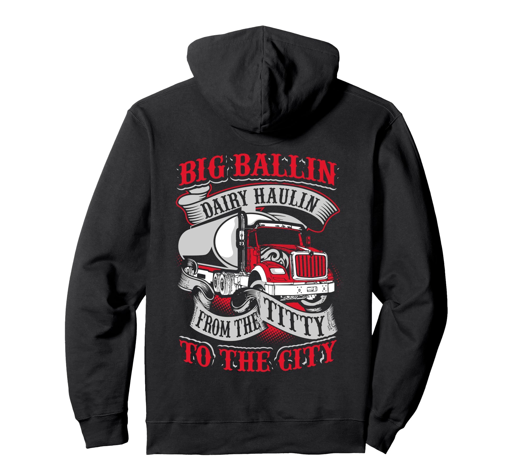 Big Ballin Dairy Hallin Titty To City Hoodie - Aesthetic Graphic Unisex - T-Shirt, Sweatshirt, Hoodie