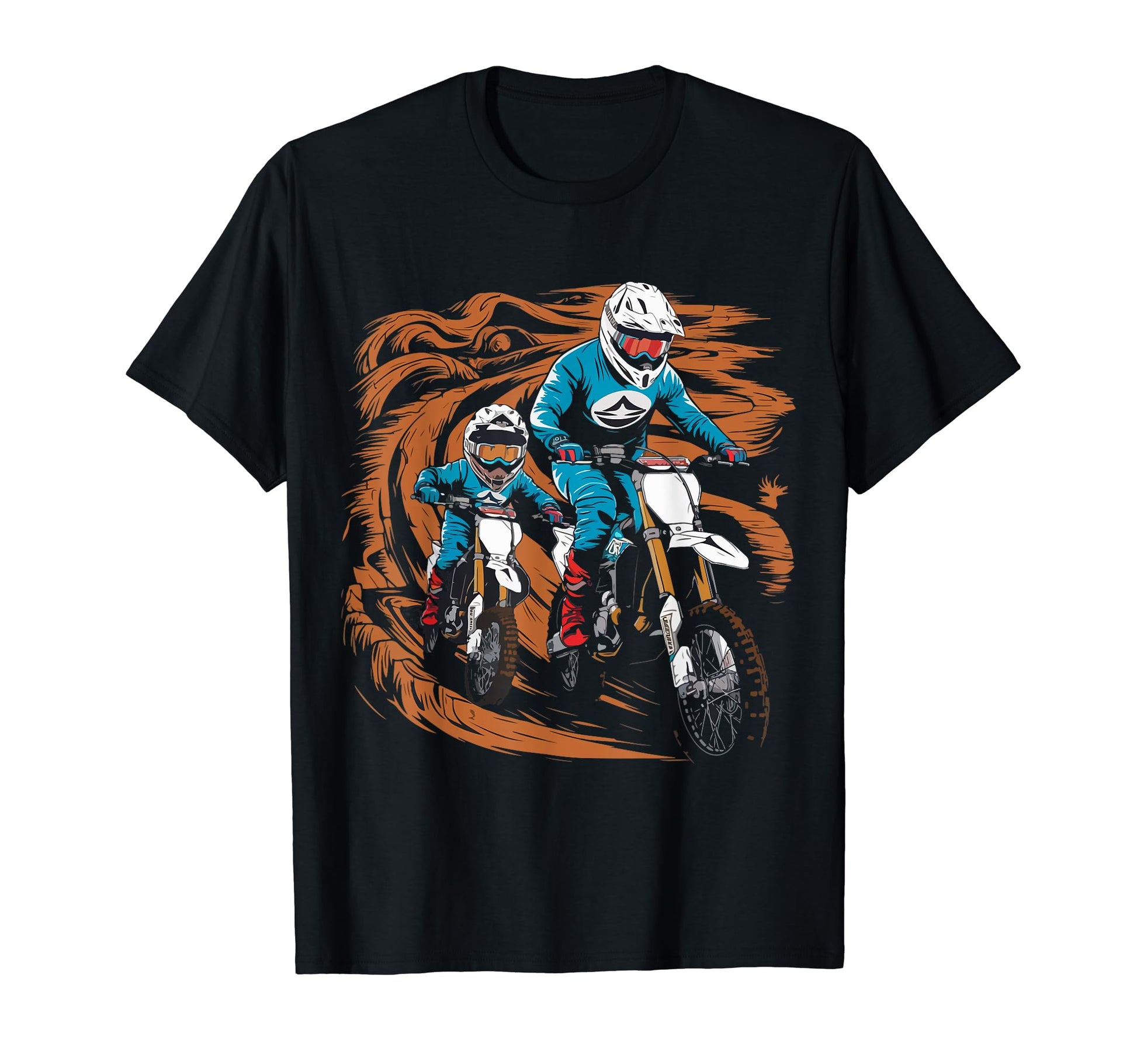 Dad Dirt Bike Rider Motocross T-Shirt - Casual Everyday Wear Men Women - T-Shirt, Sweatshirt, Hoodie