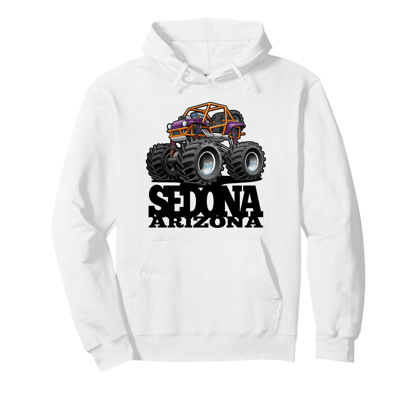 Sedona Arizona 4X4 Offroad Quad Atv Hoodie - Fun Novelty Design Men Women - T-Shirt, Sweatshirt, Hoodie