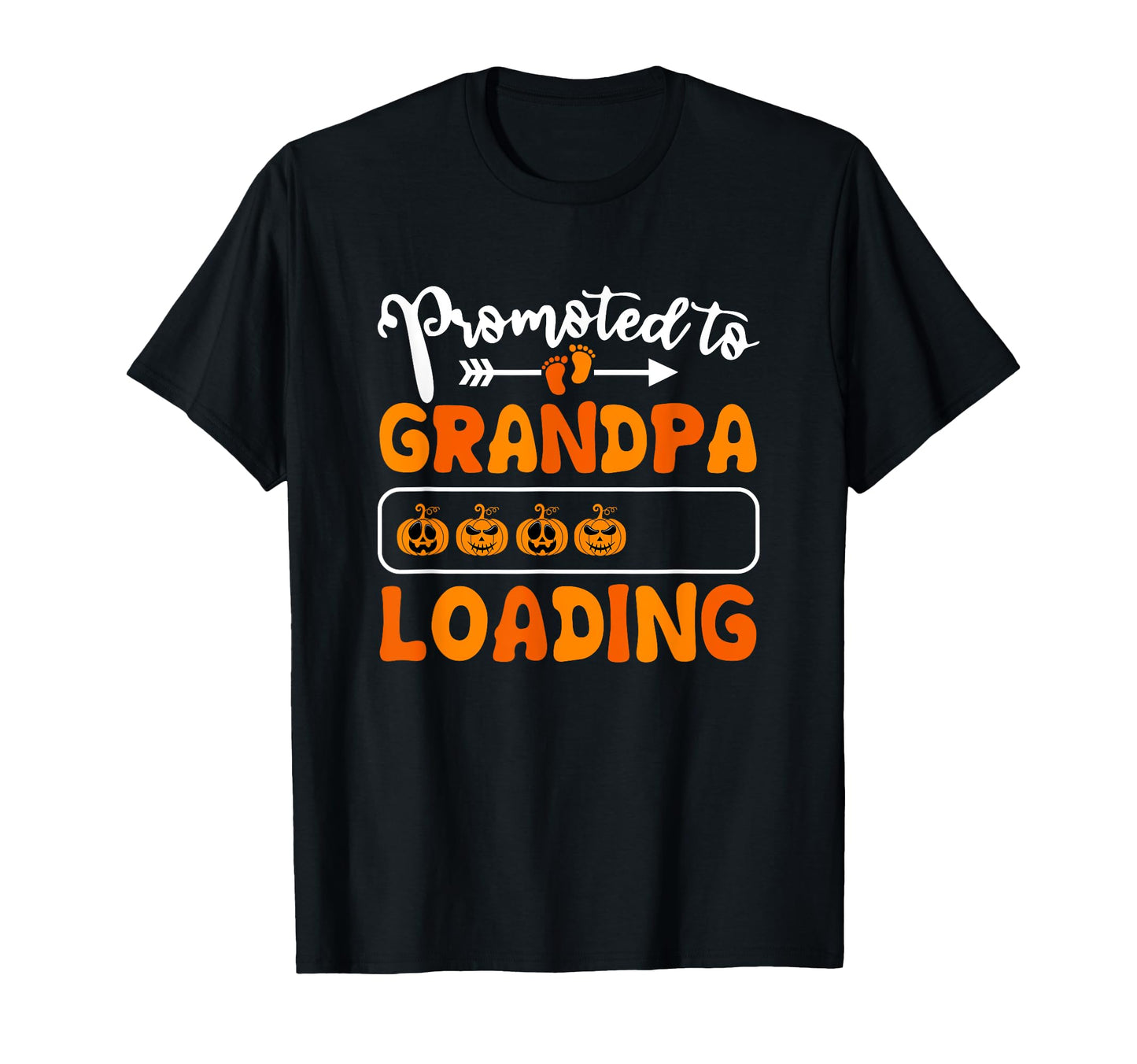 Promoted To Grandpa Loading Pumpkin T-Shirt - Aesthetic Graphic for Adults - T-Shirt, Sweatshirt, Hoodie