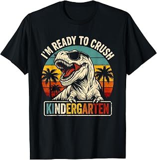 I'm Ready to Crush Kindergarten Dinosaur Boy First Day Kid T-Shirt Unisex T-shirt, Sweatshirt, Hoodie, Long Sleeve Tee - T-Shirt, Sweatshirt, Hoodie