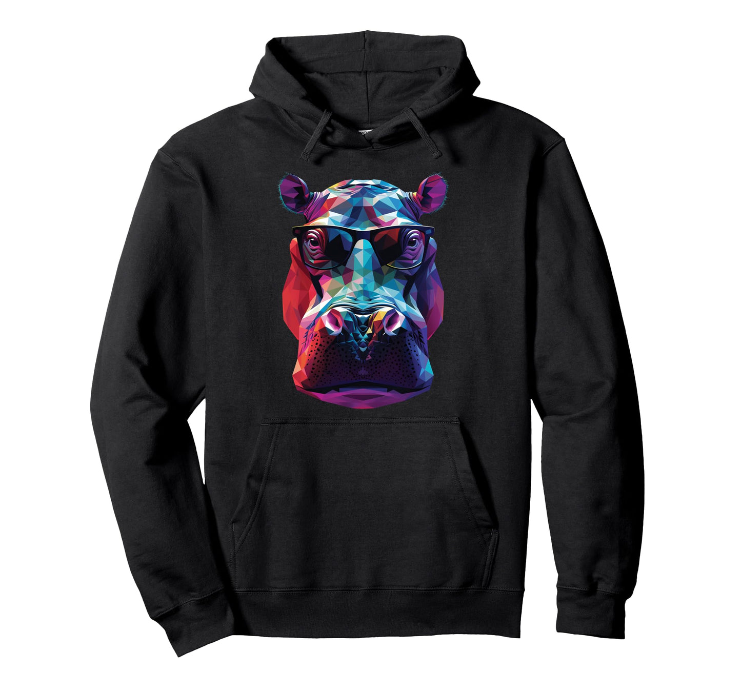 Hippopotamus Dad Mom Sunglasses Hippopotamus Hoodie - Unique Graphic Unisex - T-Shirt, Sweatshirt, Hoodie