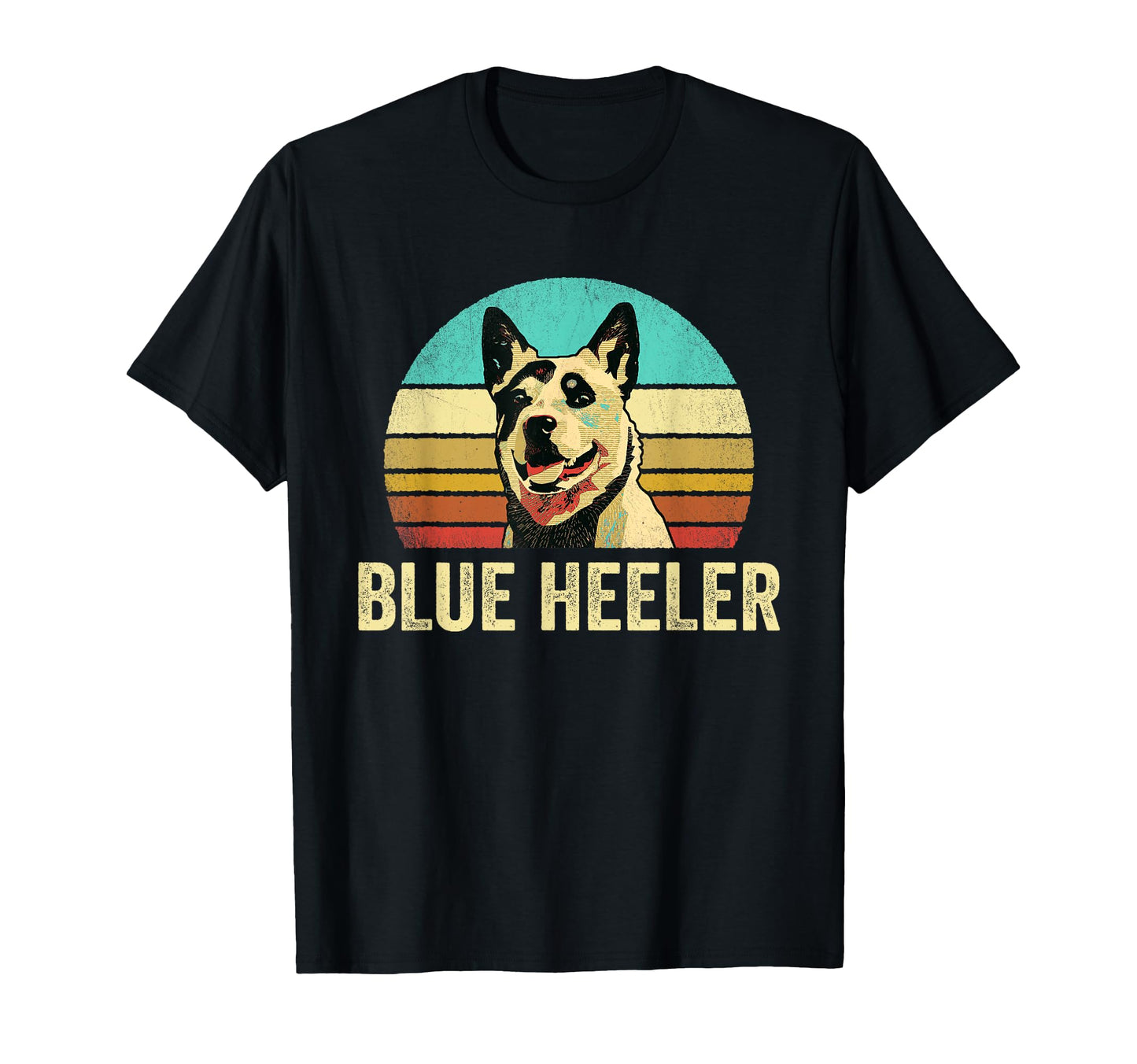 Blue Heeler Dog Sunset T-Shirt - Unique Graphic Men Women - T-Shirt, Sweatshirt, Hoodie