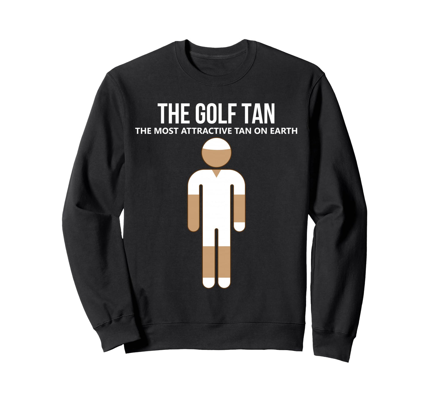 Summer Golf Player Golf Tan Sweatshirt - Casual Everyday Wear for Adults - T-Shirt, Sweatshirt, Hoodie