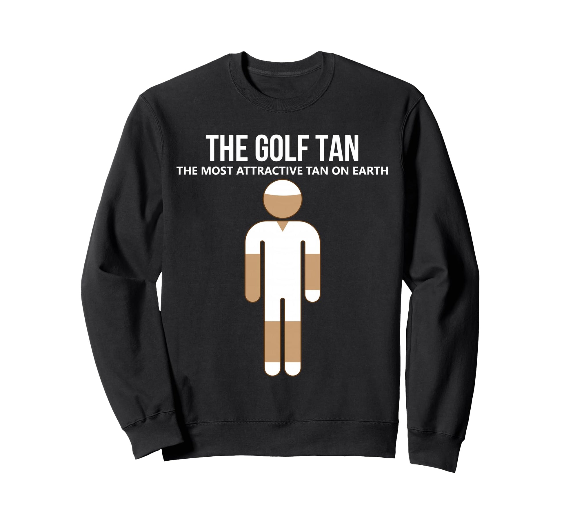 Summer Golf Player Golf Tan Sweatshirt - Casual Everyday Wear for Adults - T-Shirt, Sweatshirt, Hoodie