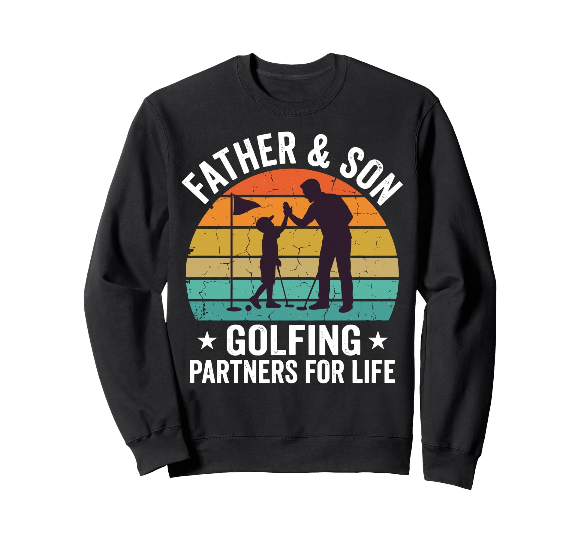 Father Son Golfing Partners Life Sweatshirt - Minimalist Print Unisex - T-Shirt, Sweatshirt, Hoodie