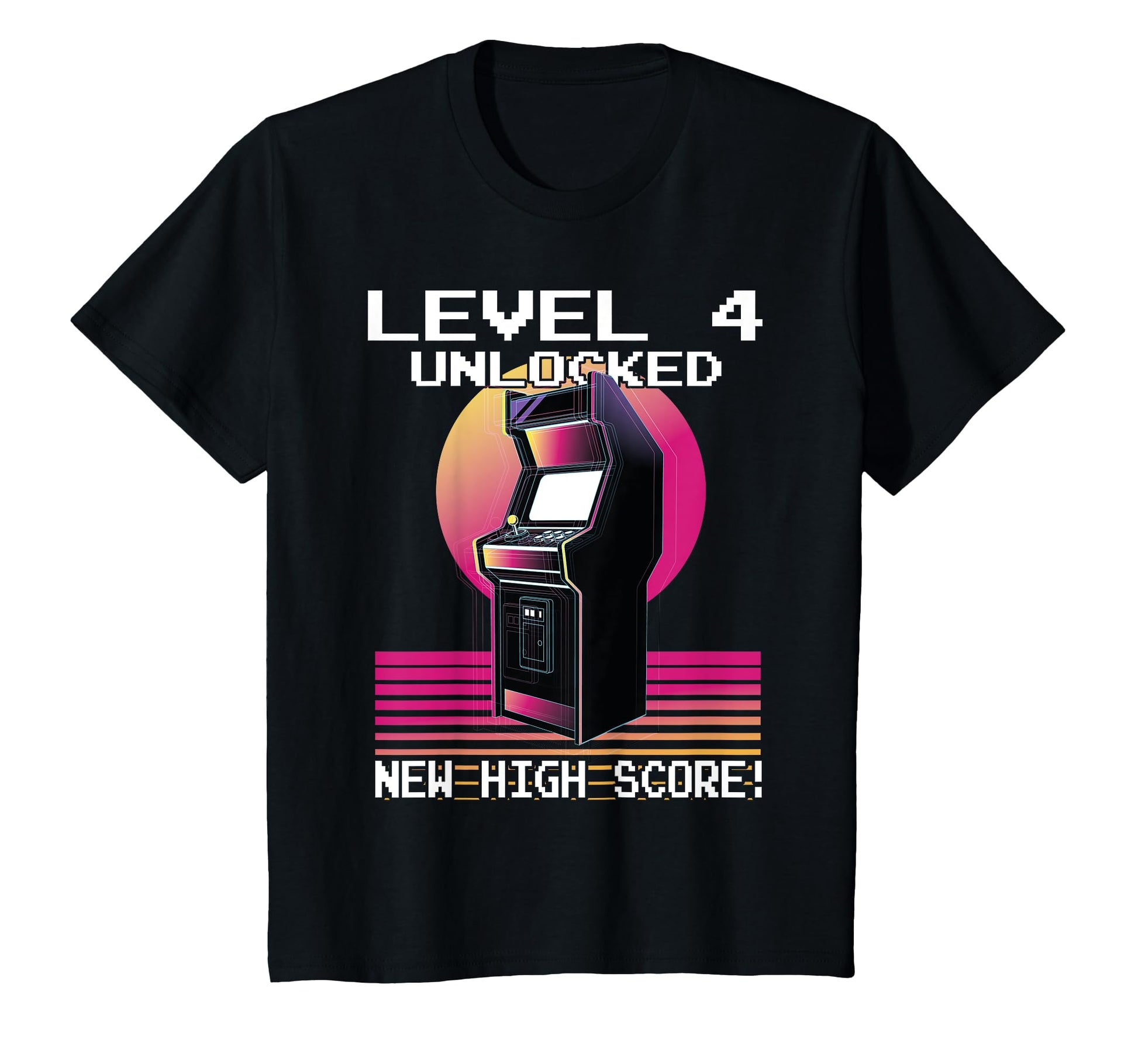Level 4 Unlocked Gamer 4Th Birthday T-Shirt - Aesthetic Graphic Unisex - T-Shirt, Sweatshirt, Hoodie