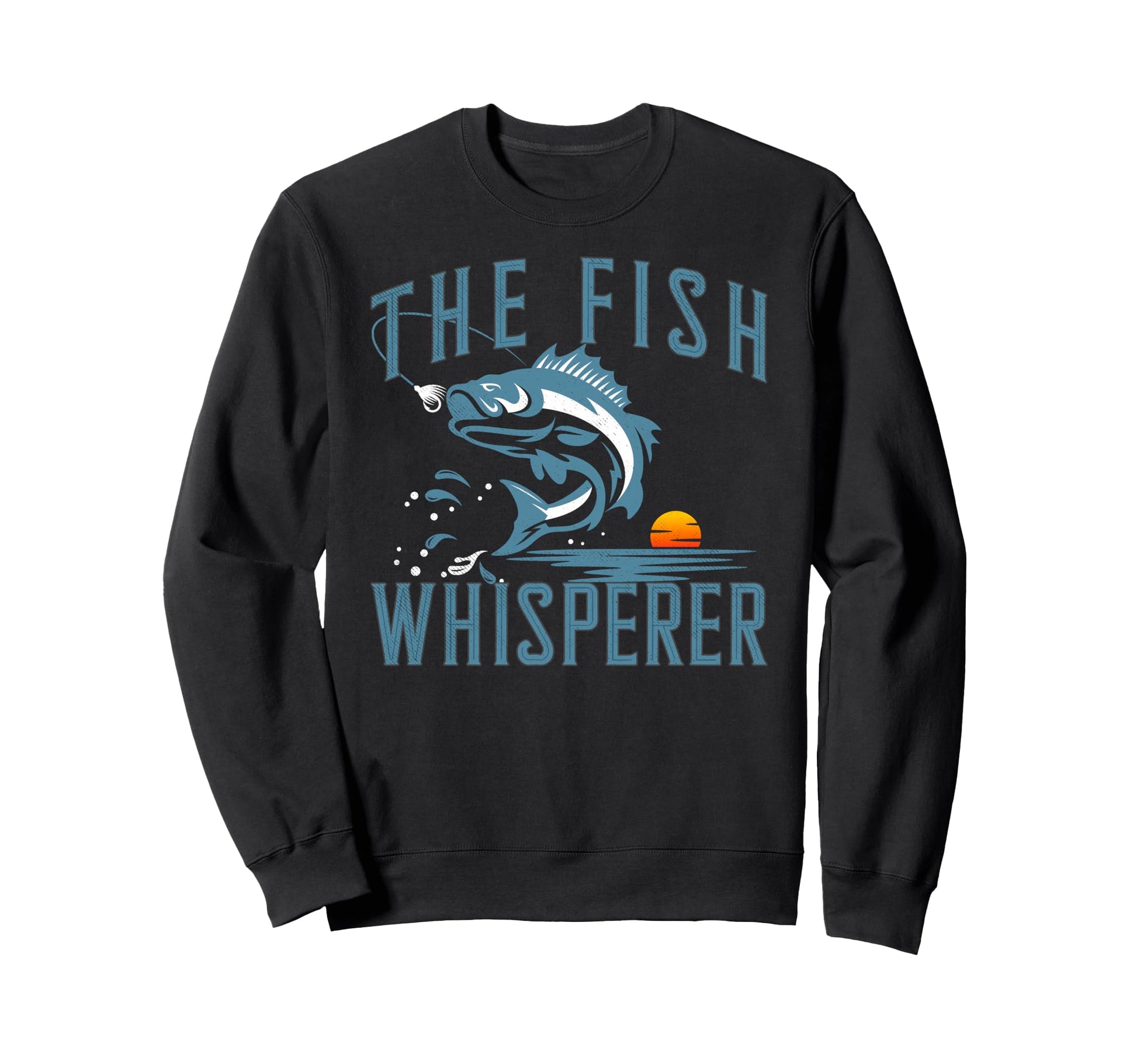 Fish Whisperer Fisherman Fish Fan Sweatshirt - Minimalist Print for Adults - T-Shirt, Sweatshirt, Hoodie