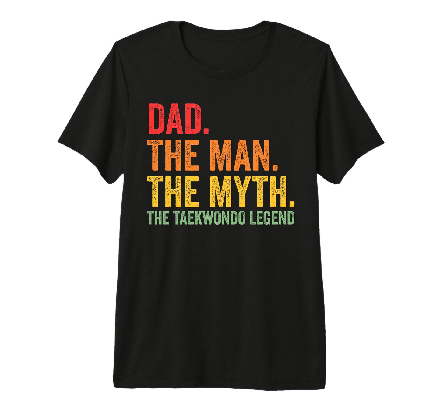 Dad Myth Taekwondo Legend Sport Tri Blend T-Shirt - Novelty Apparel Unisex - T-Shirt, Sweatshirt, Hoodie