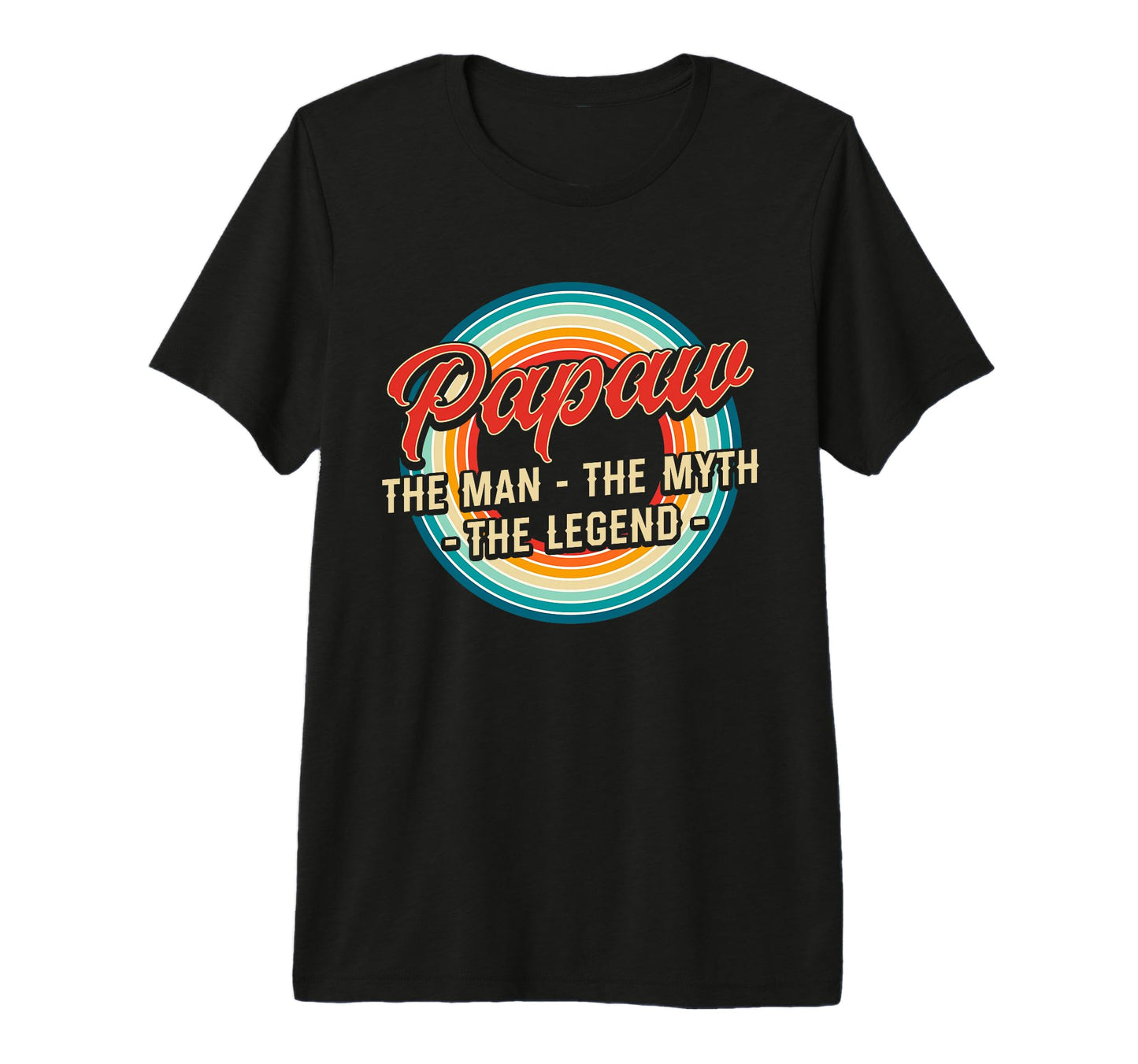 Mens Papaw Myth Legend Dad Grandpa Tri T-Shirt - Fun Novelty Design Unisex - T-Shirt, Sweatshirt, Hoodie