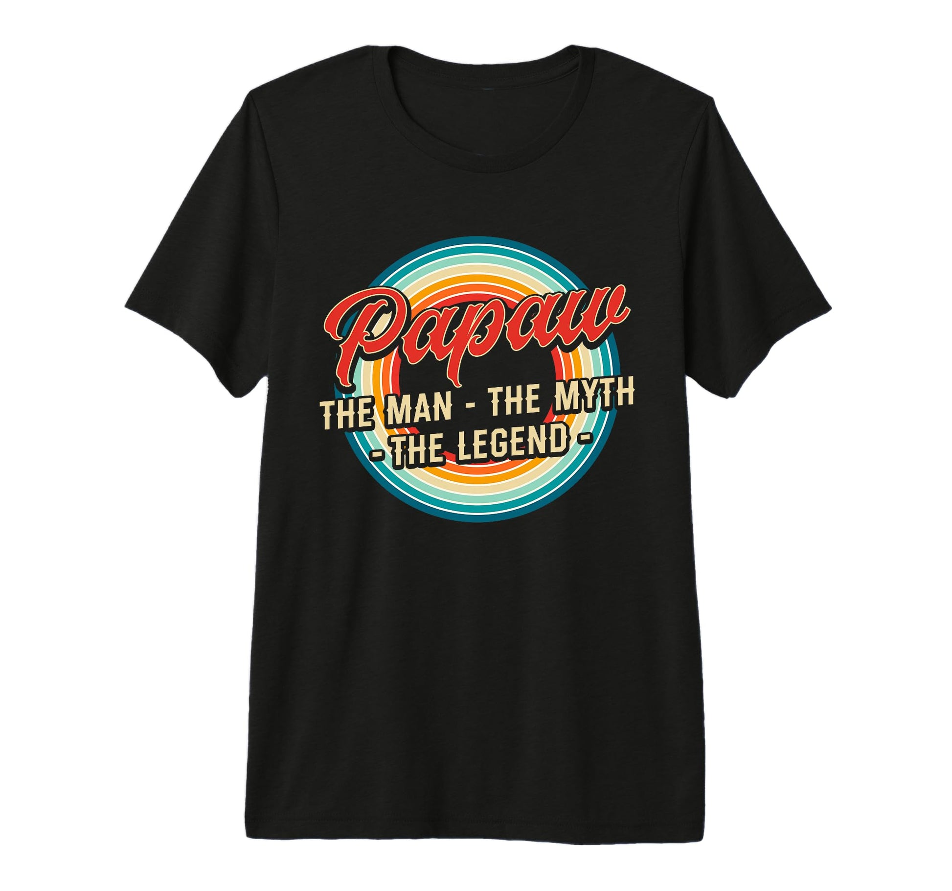 Mens Papaw Myth Legend Dad Grandpa Tri T-Shirt - Fun Novelty Design Unisex - T-Shirt, Sweatshirt, Hoodie