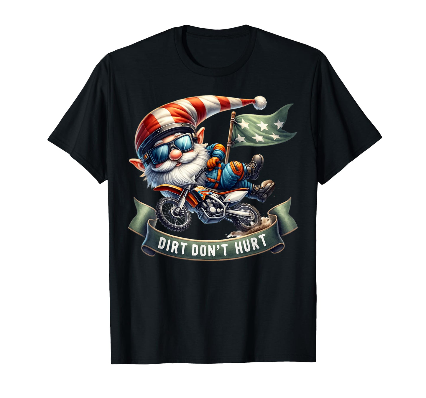 Motocross Dad Gnome Funny Dirt Bike T-Shirt - Aesthetic Graphic for Adults - T-Shirt, Sweatshirt, Hoodie