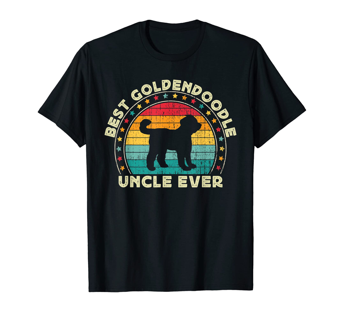 Mens Goldendoodle Uncle Doodle Dog Uncle T-Shirt - Custom Art Print Unisex - T-Shirt, Sweatshirt, Hoodie