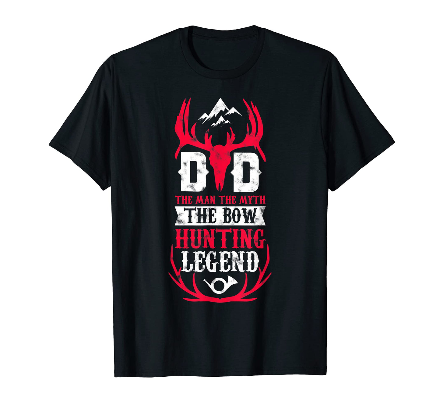 Dad Myth Bow Hunting Legend Deer Hunter T-Shirt - Minimalist Print Unisex - T-Shirt, Sweatshirt, Hoodie