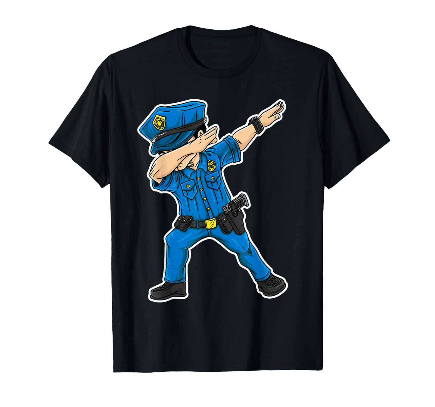 Dabbing Police Gift Funny Policeman T-Shirt - Aesthetic Graphic Men Women - T-Shirt, Sweatshirt, Hoodie