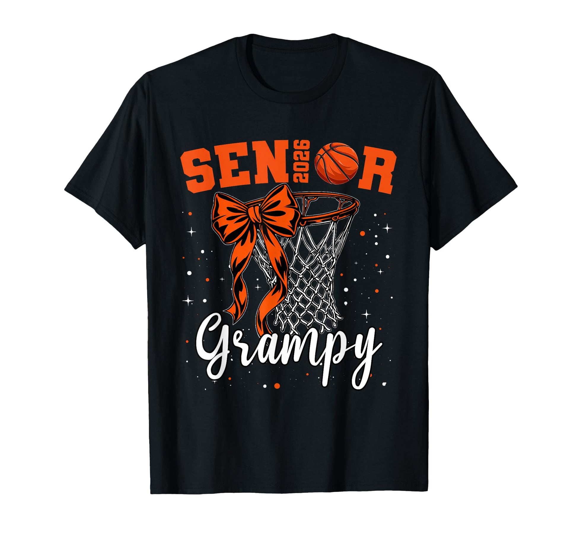 Senior Grampy Class 2026 Basketball T-Shirt - Fun Novelty Design Unisex - T-Shirt, Sweatshirt, Hoodie