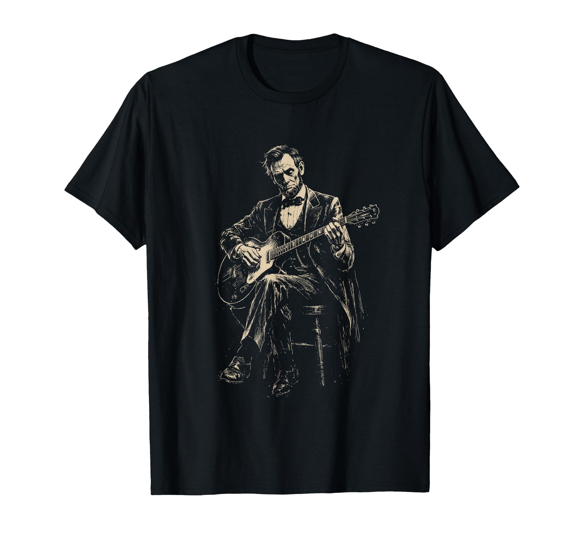 Abraham Lincoln Abe Lincoln Playing T-Shirt - Trendy Graphic for Adults - T-Shirt, Sweatshirt, Hoodie