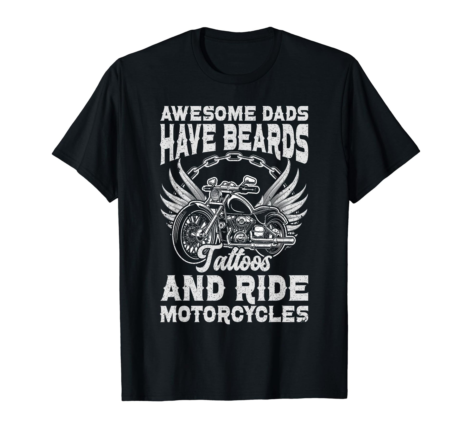 Awesome Dad Beard Tattoos And T-Shirt - Aesthetic Graphic for Adults - T-Shirt, Sweatshirt, Hoodie