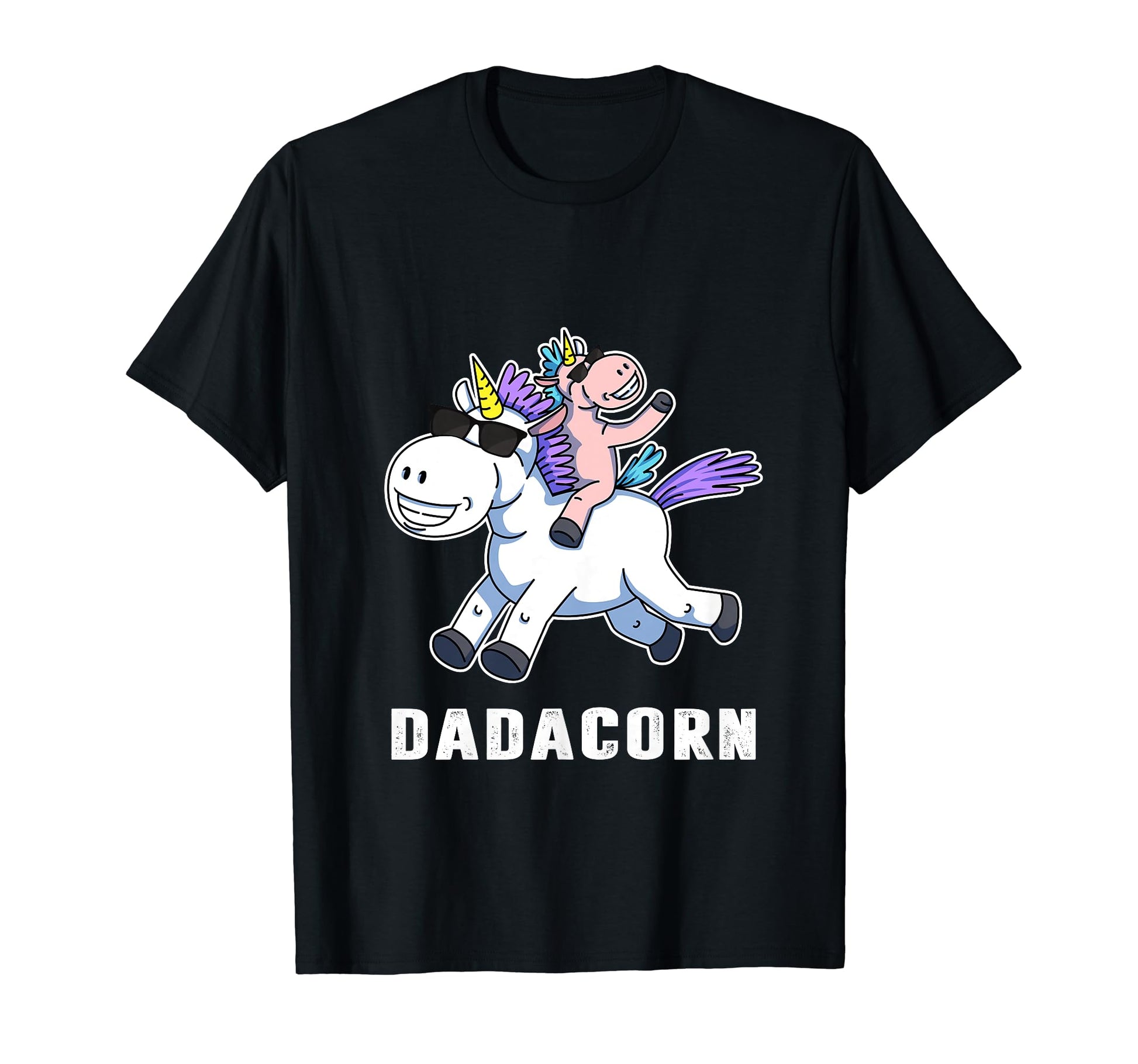 Dadacorn Unicorn Dad Funny Papa Pops T-Shirt - Custom Art Print Men Women - T-Shirt, Sweatshirt, Hoodie