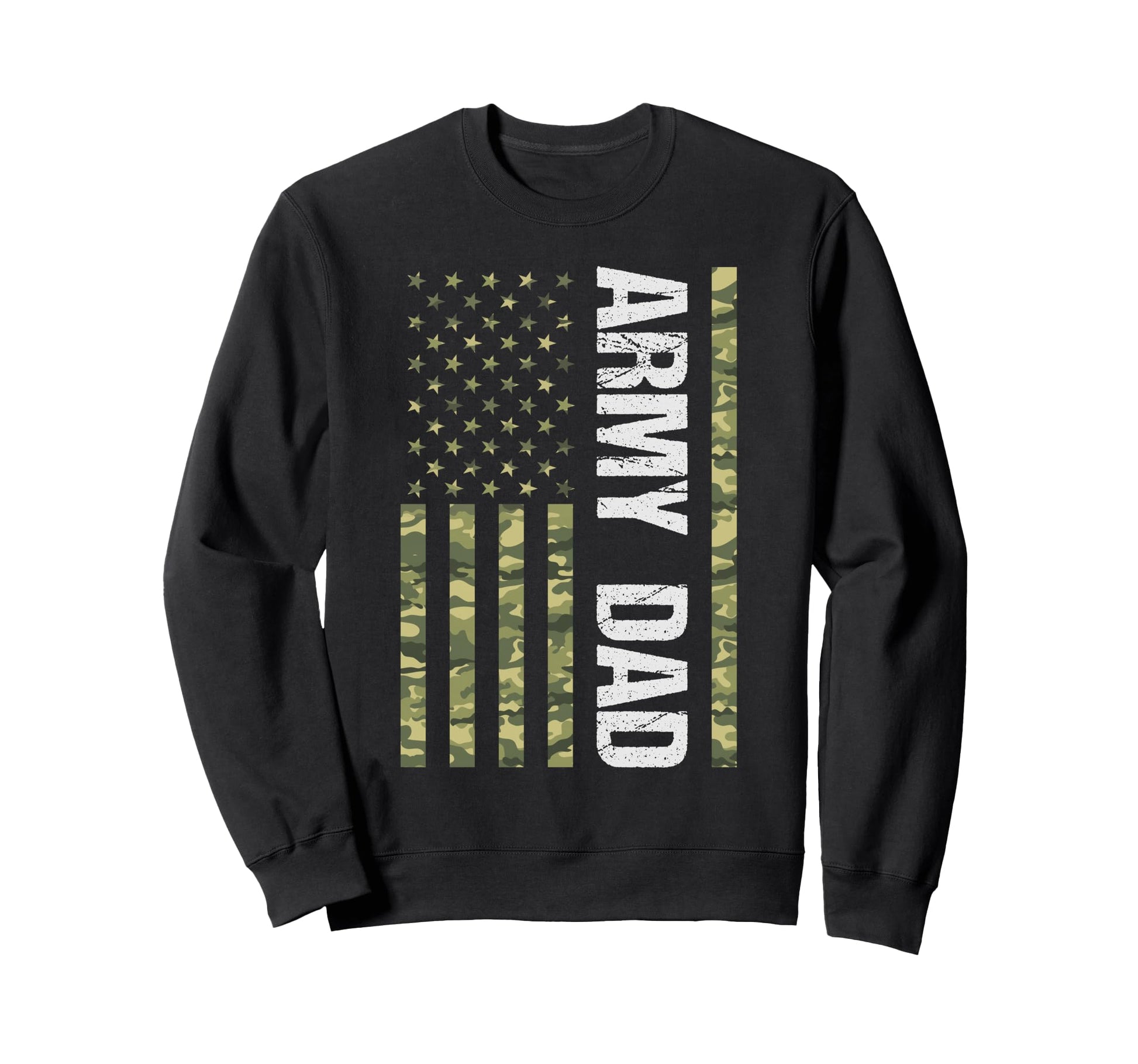 Proud Army Dad American Flag Gifts Sweatshirt - Graphic Print Unisex - T-Shirt, Sweatshirt, Hoodie