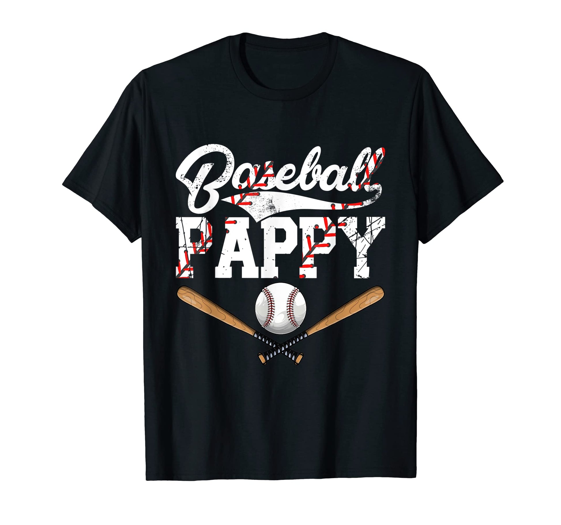 Mens Distressed Baseball Pappy T-Shirt - Minimalist Print for Adults - T-Shirt, Sweatshirt, Hoodie