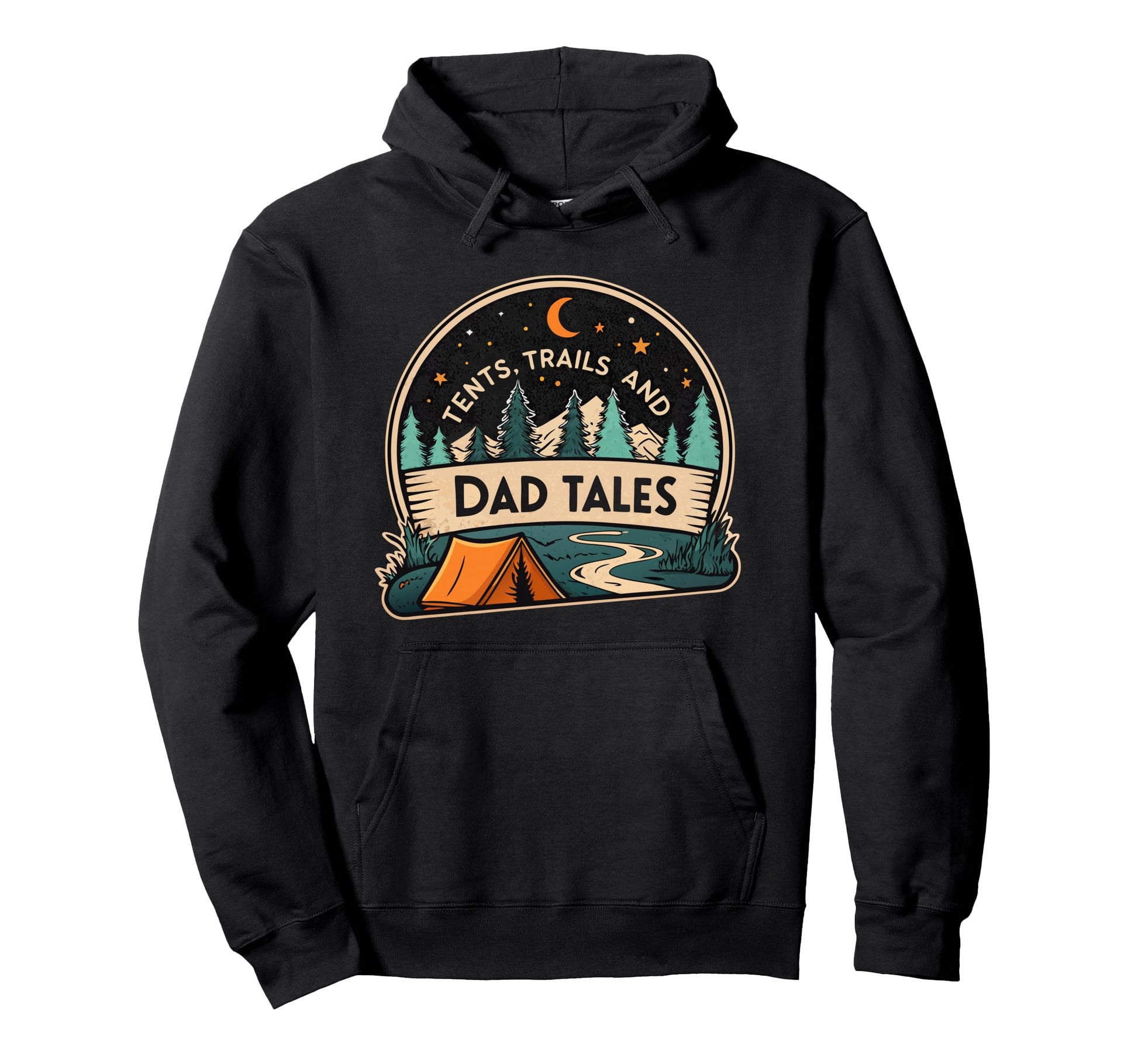 Papas Outdoor Escape Hiking Camping Hoodie - Minimalist Print for Adults - T-Shirt, Sweatshirt, Hoodie