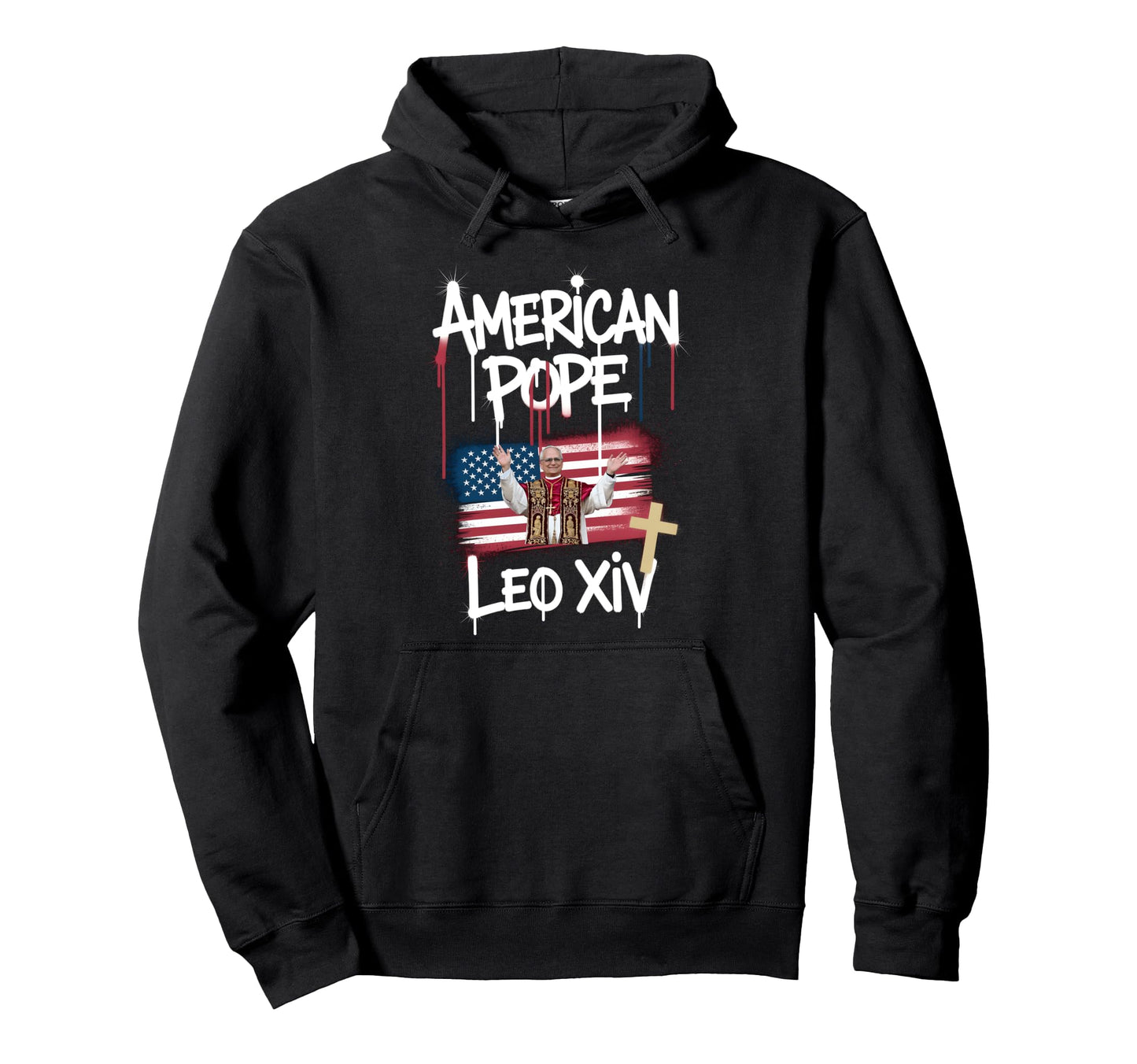 Pope Leo Xiv American Pope Christian Hoodie - Trendy Graphic for Adults - T-Shirt, Sweatshirt, Hoodie
