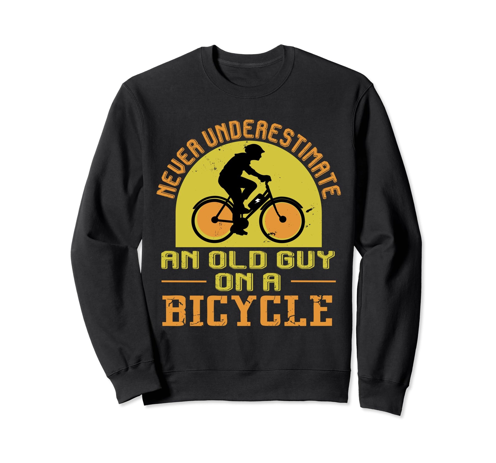 Never Underestimate Old Guy Sweatshirt - Custom Art Print Men Women - T-Shirt, Sweatshirt, Hoodie