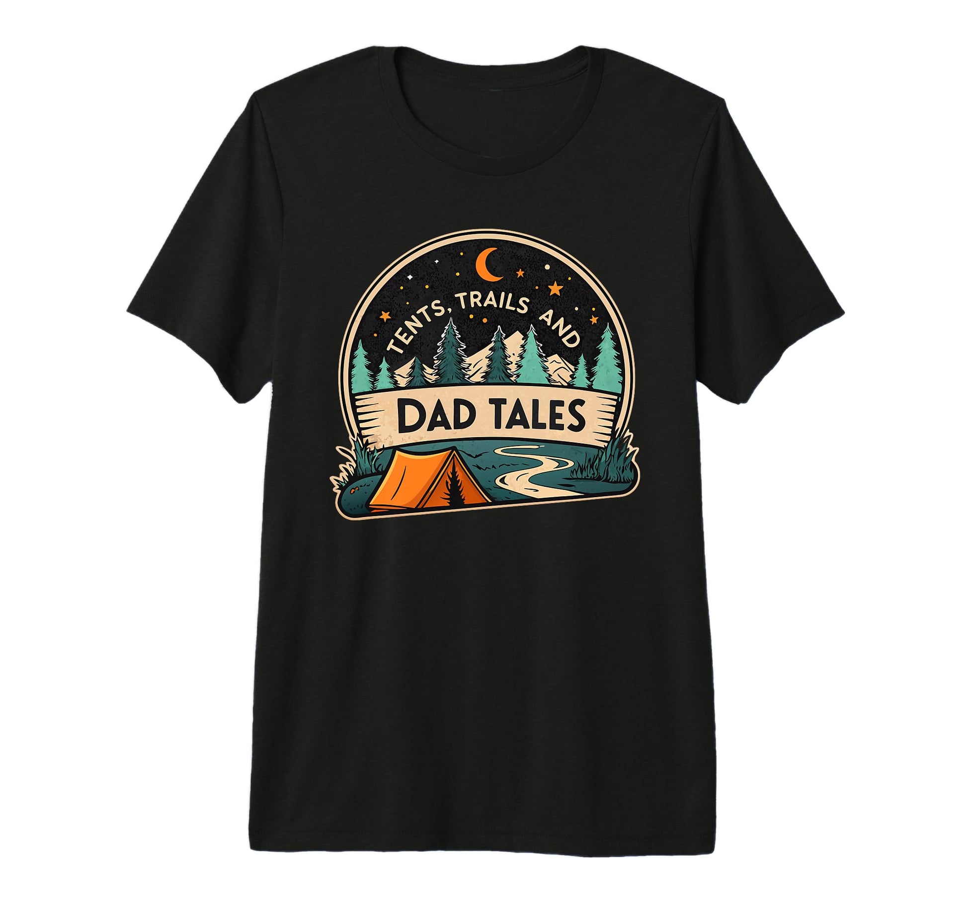 Papas Outdoor Escape Hiking Camping T-Shirt - Minimalist Print for Adults - T-Shirt, Sweatshirt, Hoodie