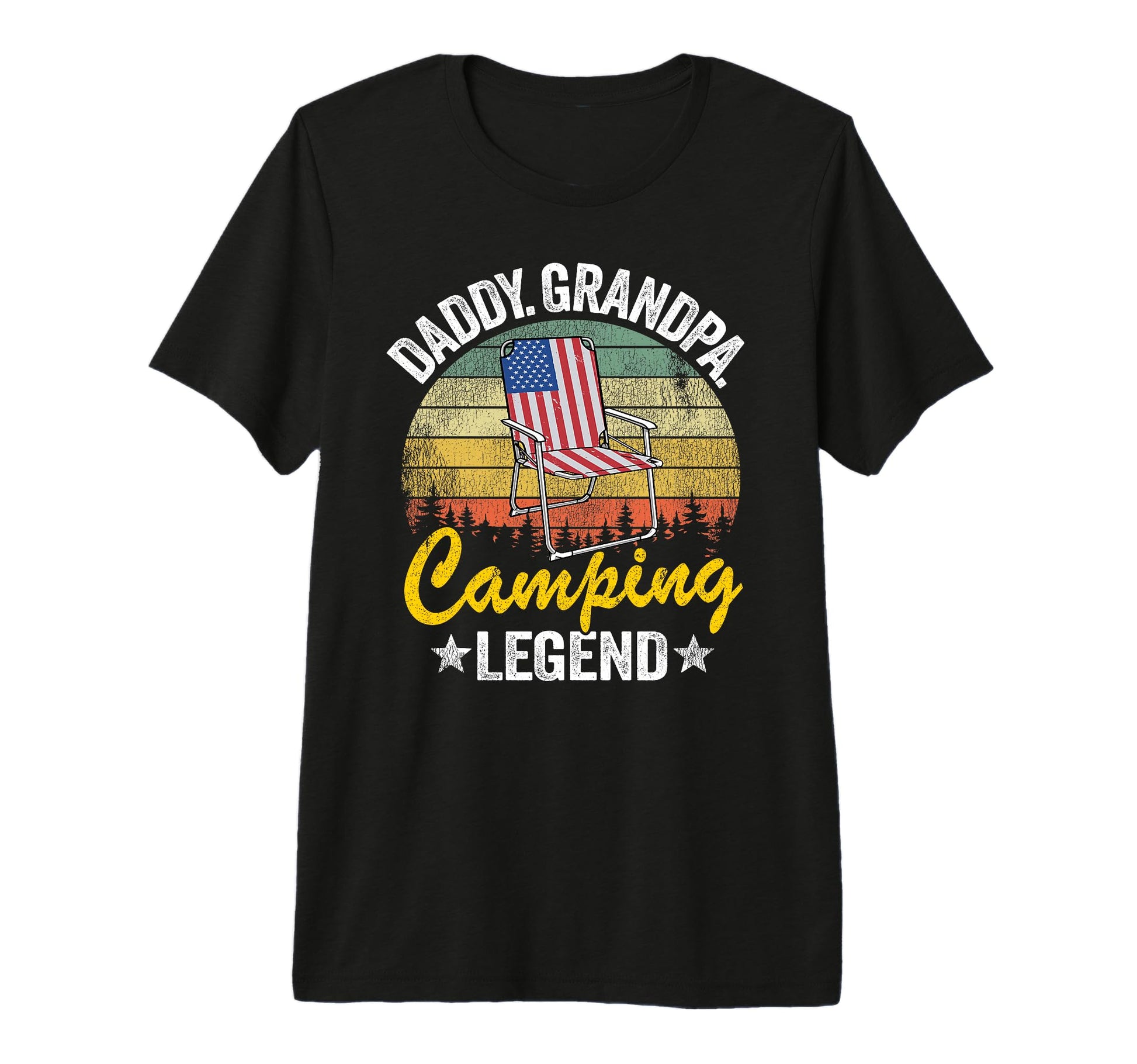 Mens Daddy Grandpa Camping Legend Rv T-Shirt - Unique Graphic Unisex - T-Shirt, Sweatshirt, Hoodie