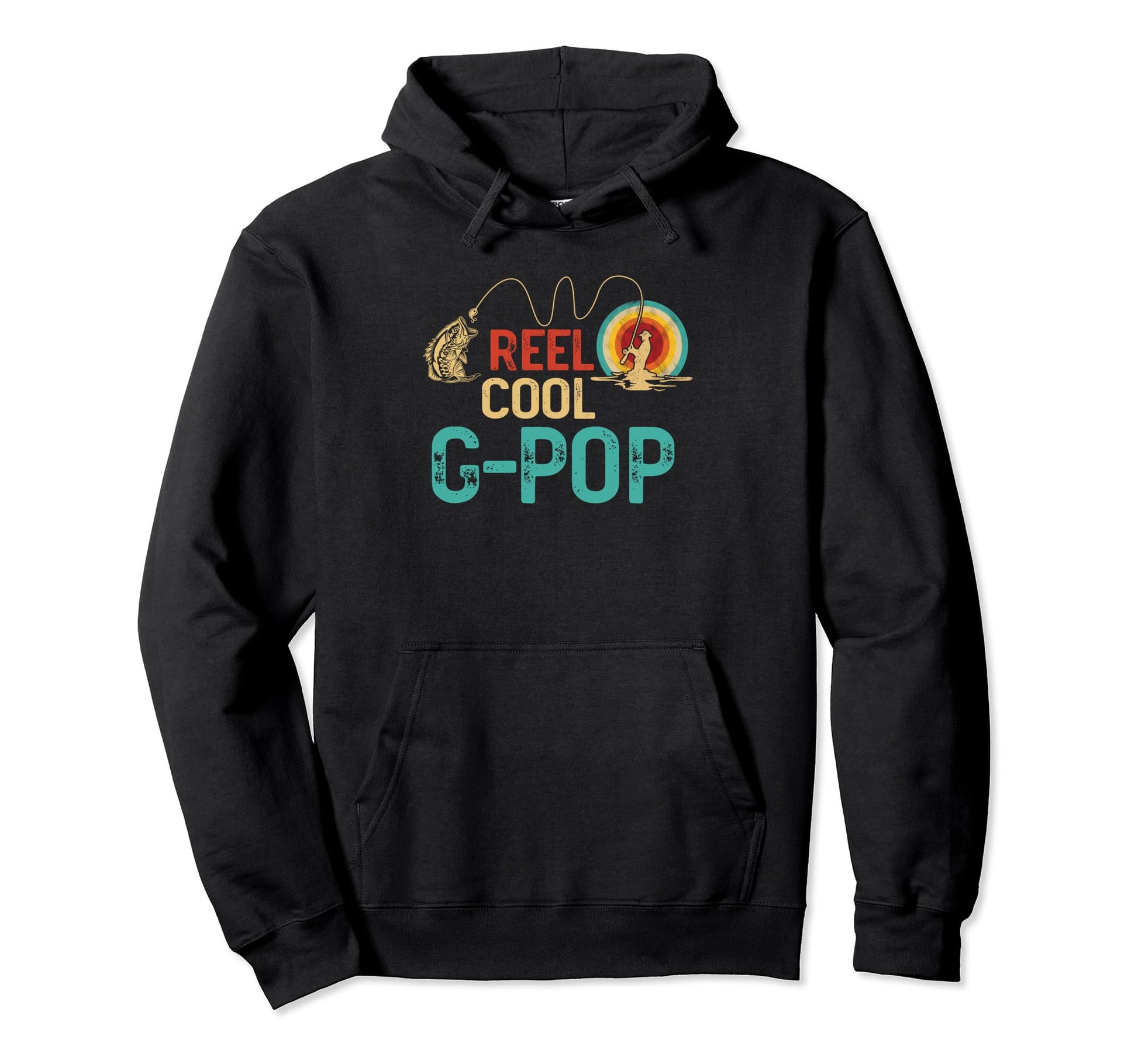 Reel G Pop Fishing Funny Fisherman G Pop Hoodie - Graphic Print for Adults - T-Shirt, Sweatshirt, Hoodie