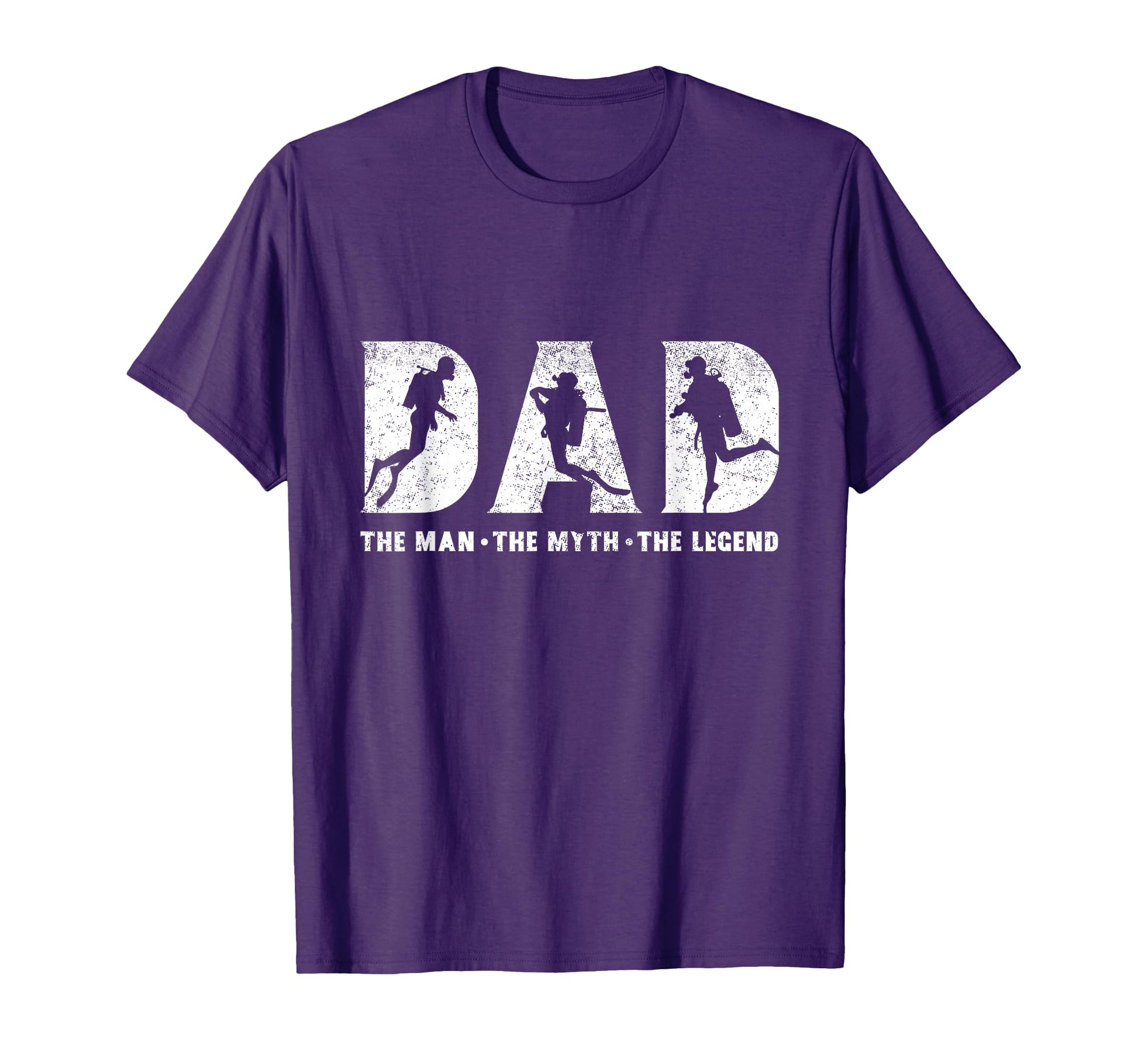 Scuba Diving Dad Myth Legend Fathers T-Shirt - Minimalist Print for Adults - T-Shirt, Sweatshirt, Hoodie