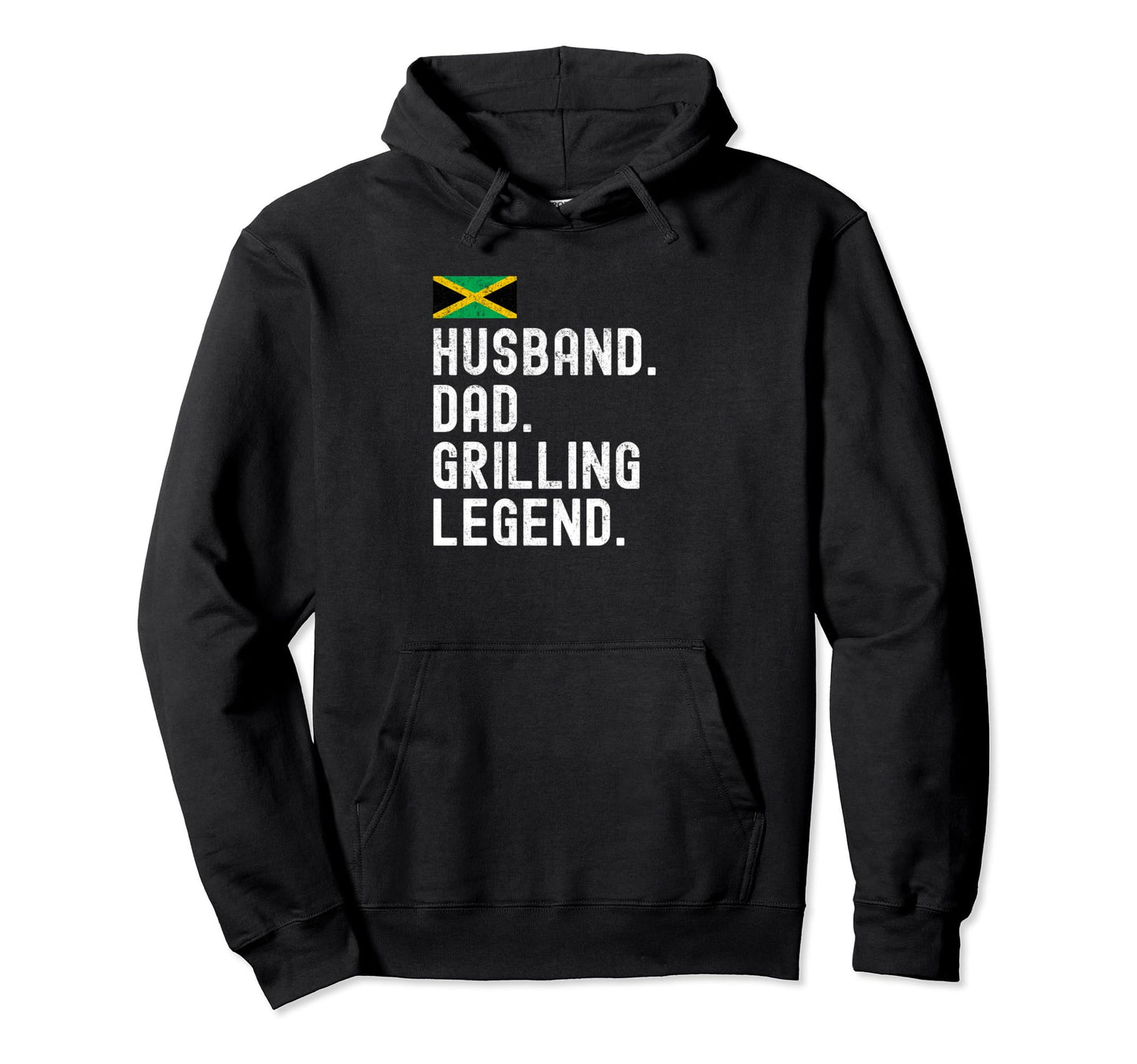 Jamaican Dad Husband Grilling Legend Hoodie - Minimalist Print Men Women - T-Shirt, Sweatshirt, Hoodie