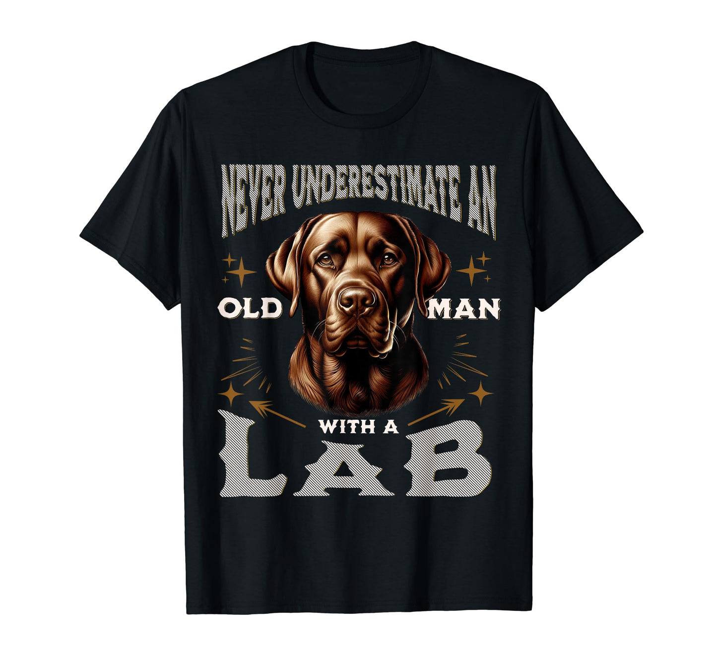 Funny Labrador Retriever Dad Grandpa T-Shirt - Trendy Graphic for Adults - T-Shirt, Sweatshirt, Hoodie