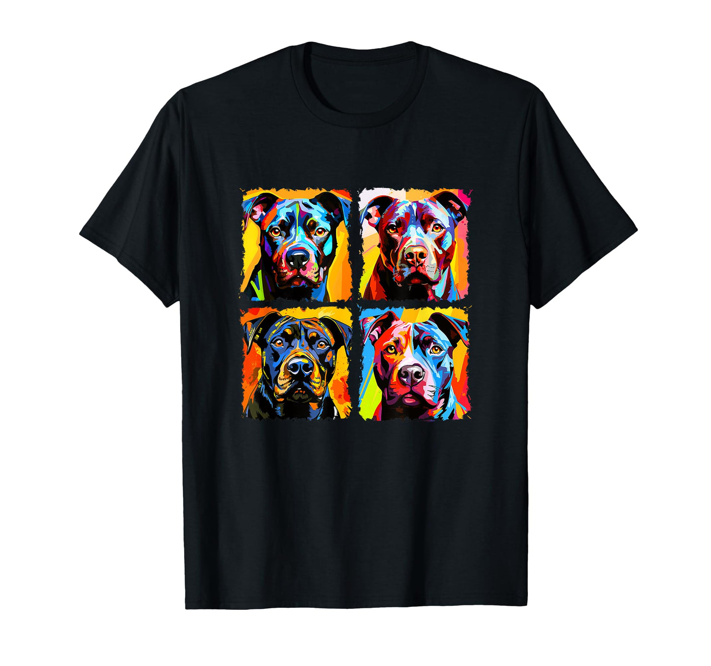 Staffordshire Bull Terrier Pop Art T-Shirt - Aesthetic Graphic Unisex - T-Shirt, Sweatshirt, Hoodie