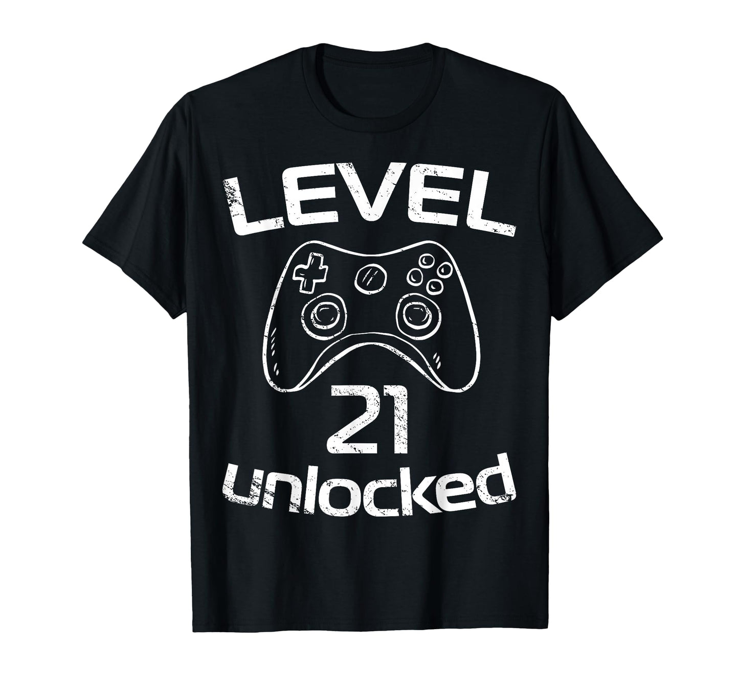 Level 21 Unlocked Funny Gamer 21Th T-Shirt - Novelty Apparel for Adults - T-Shirt, Sweatshirt, Hoodie