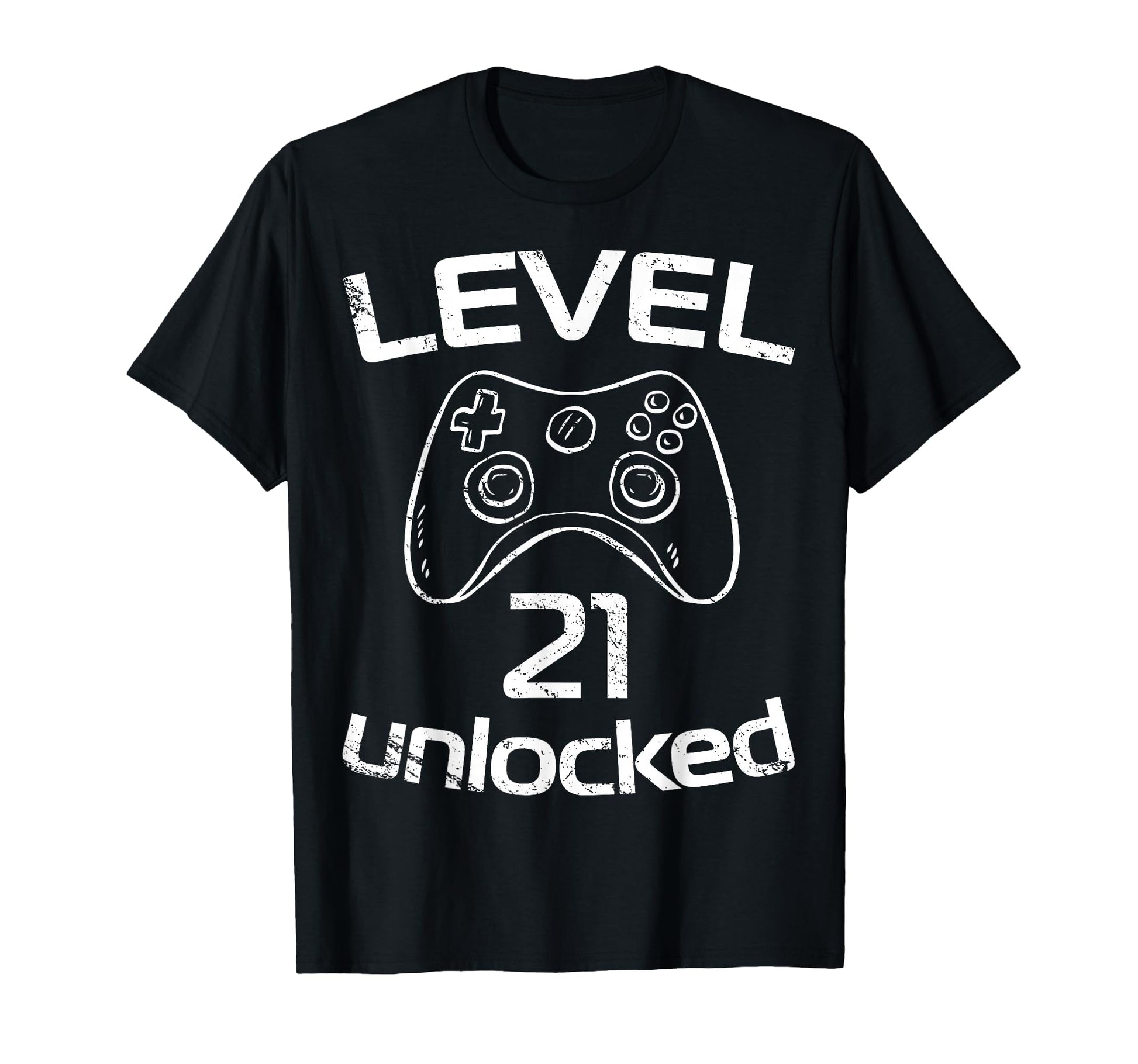 Level 21 Unlocked Funny Gamer 21Th T-Shirt - Novelty Apparel for Adults - T-Shirt, Sweatshirt, Hoodie