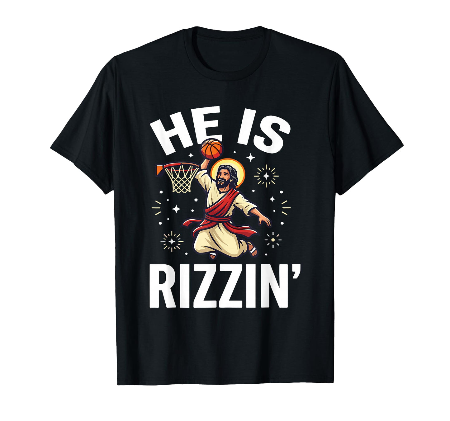 He Is Rizzin Risen Religious Easter T-Shirt - Custom Art Print for Adults - T-Shirt, Sweatshirt, Hoodie