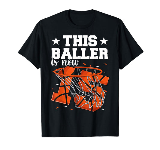 15Th Birthday Basketball Baller 15 T-Shirt - Aesthetic Graphic for Adults - T-Shirt, Sweatshirt, Hoodie