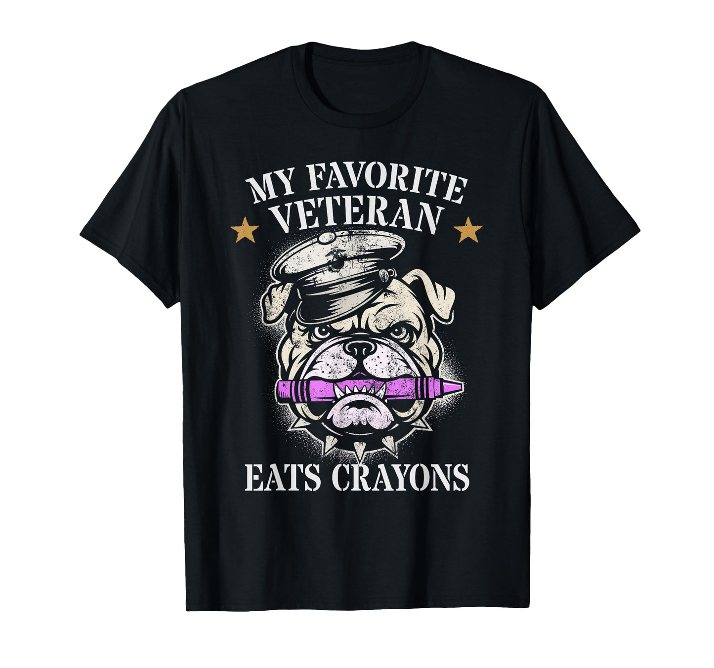 My Favorite Veteran Eats Crayons Squad T-Shirt - Graphic Print Unisex - T-Shirt, Sweatshirt, Hoodie