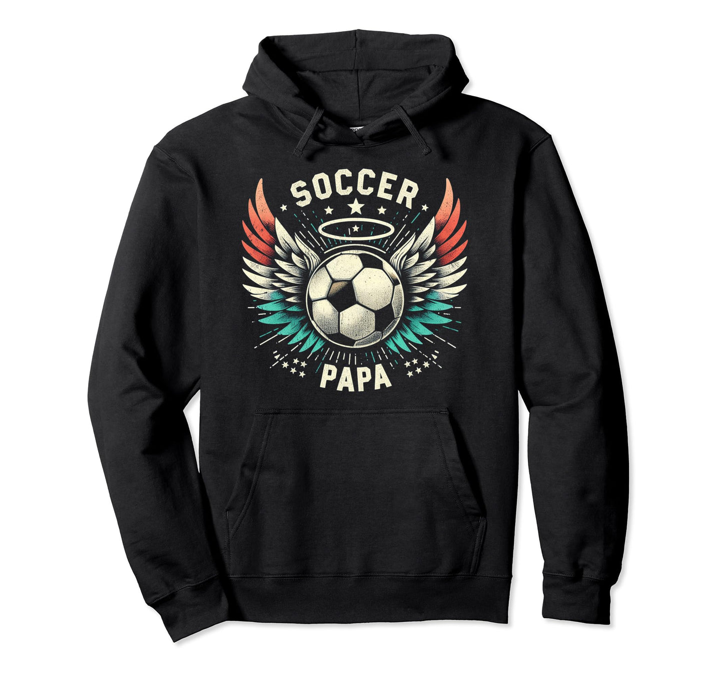 Soccer Papa Family Matching Dad Hoodie - Minimalist Print Men Women - T-Shirt, Sweatshirt, Hoodie