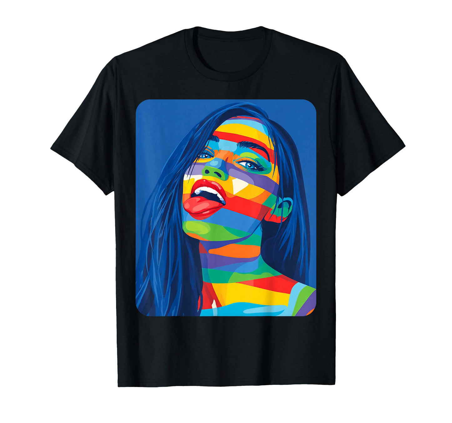 Female Womens Abstract Designer Pop T-Shirt - Minimalist Print Men Women - T-Shirt, Sweatshirt, Hoodie