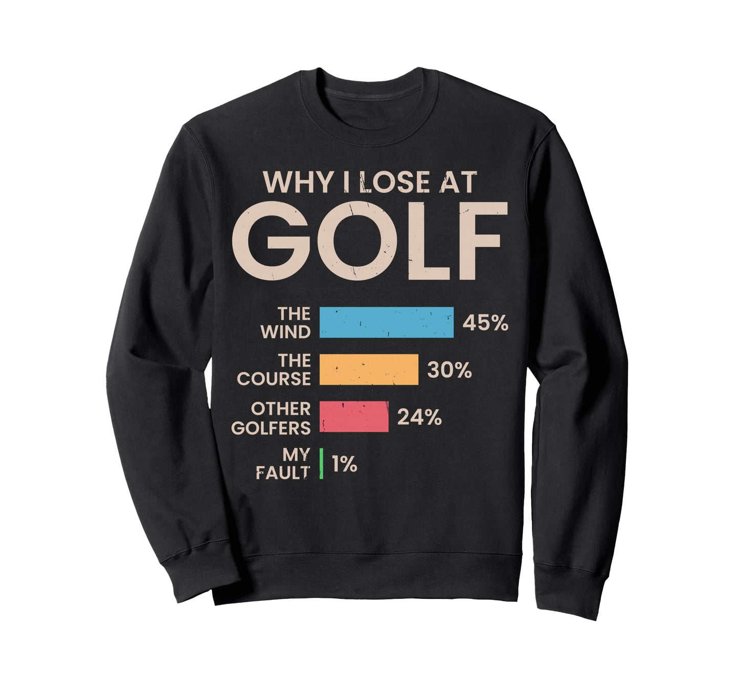 Why I Lose Golf Funny Golfing Lover Sweatshirt - Unique Graphic Unisex - T-Shirt, Sweatshirt, Hoodie