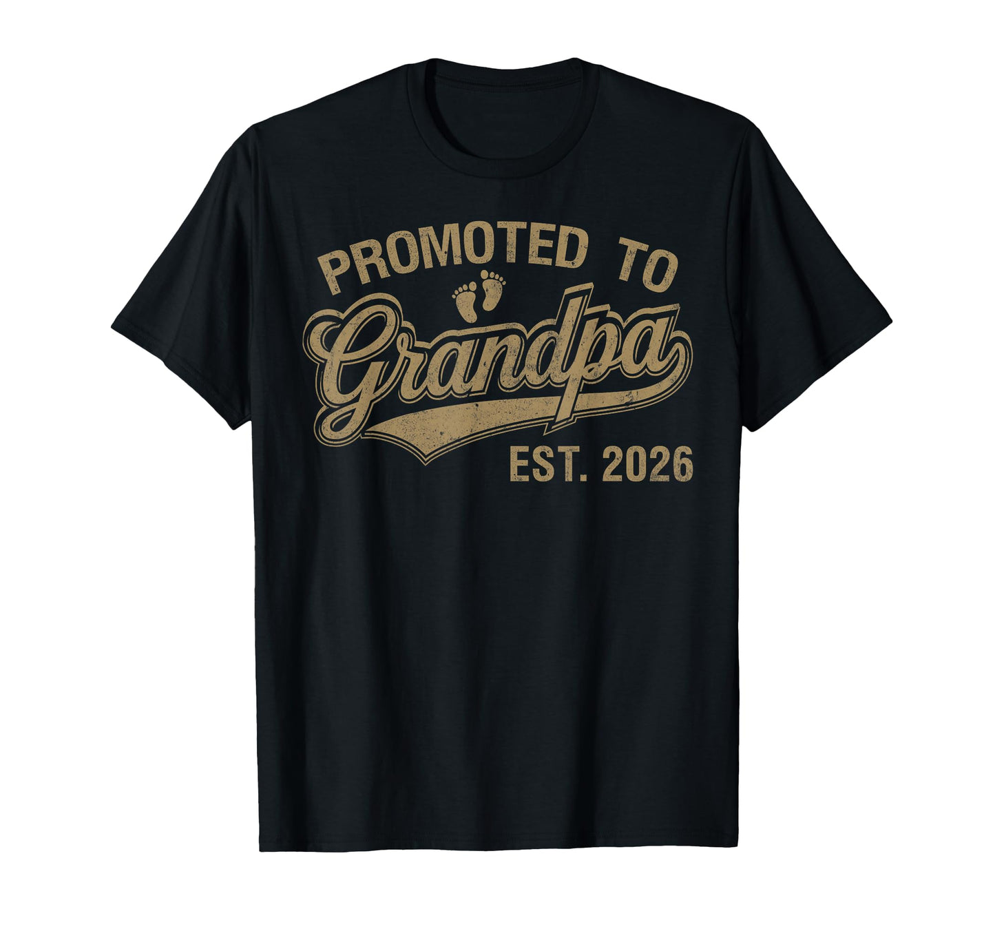 Mens Promoted To Grandpa Est 2026 T-Shirt - Trendy Graphic Men Women - T-Shirt, Sweatshirt, Hoodie