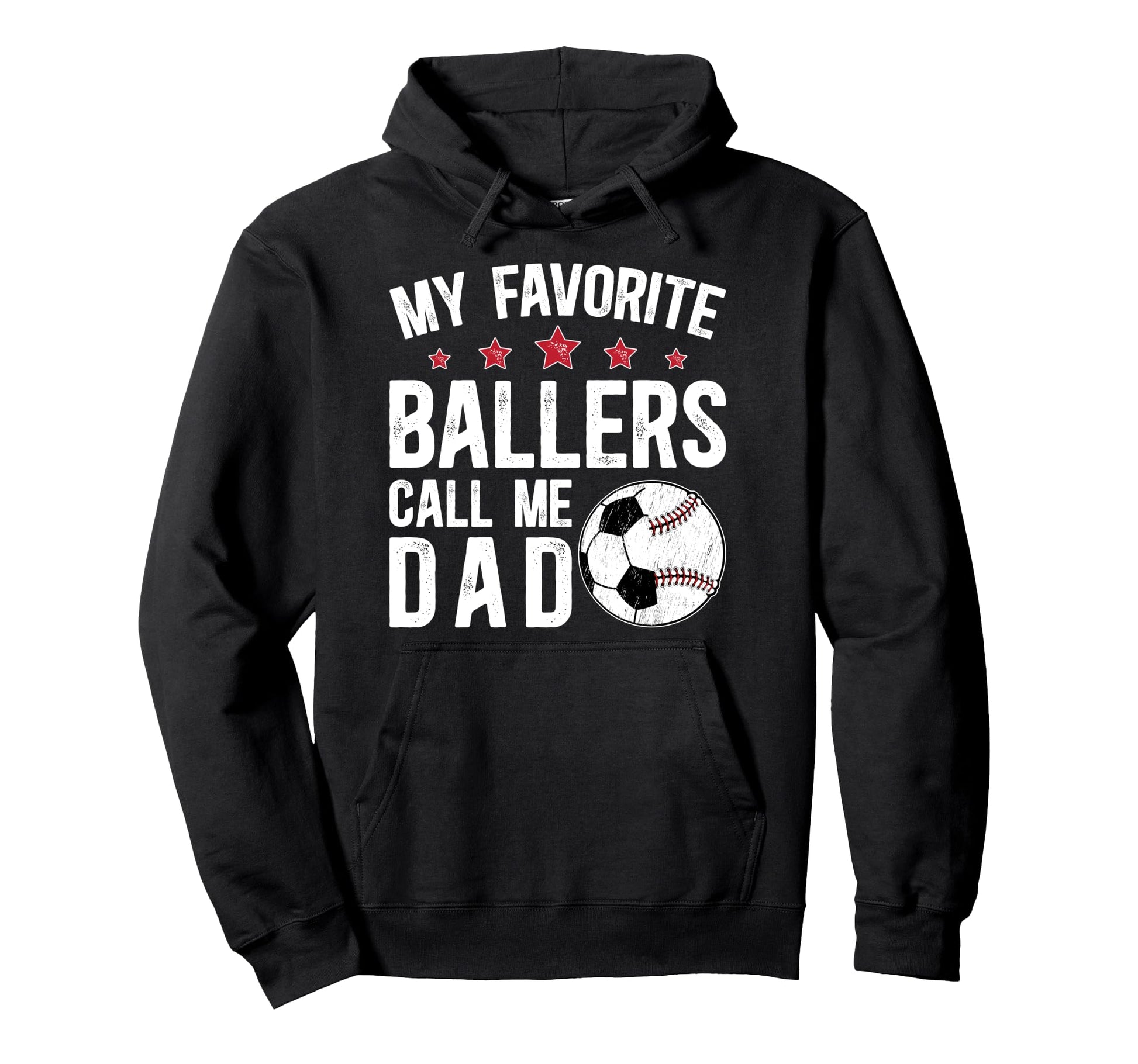 My Favorite Ballers Call Me Dad Baseball Hoodie - Unique Graphic Men Women - T-Shirt, Sweatshirt, Hoodie