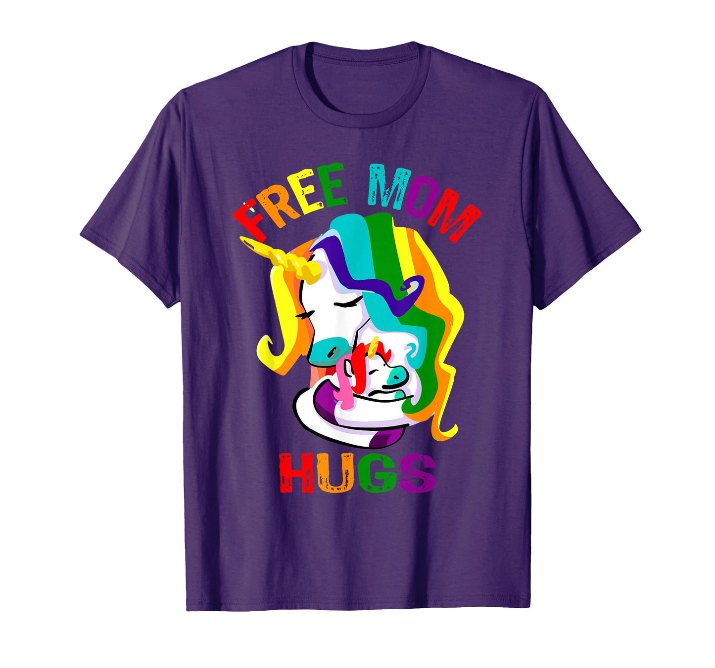 Free Mom Hugs Lgbt Gay Pride T-Shirt - Graphic Print for Adults - T-Shirt, Sweatshirt, Hoodie